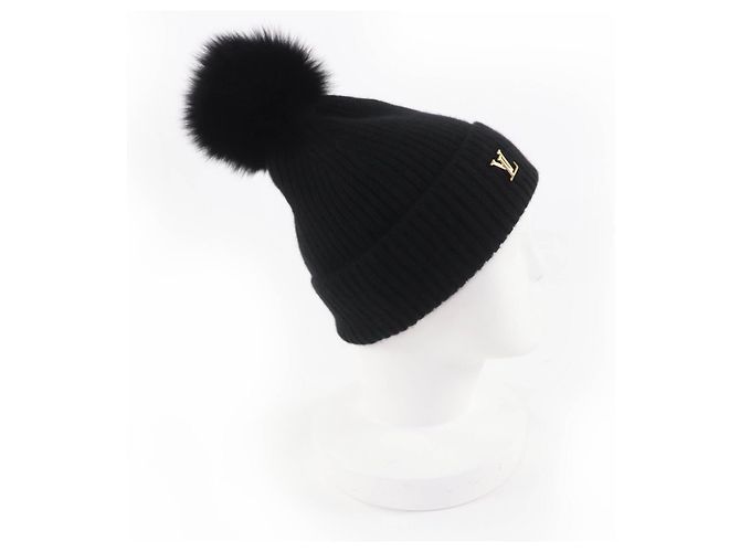 Louis Vuitton LV Cold Spark Beanie aus Kaschmir Schwarz - Ansicht 6