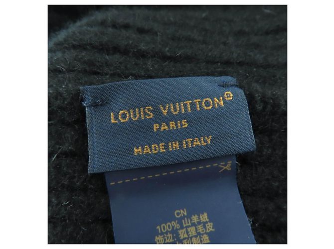 Louis Vuitton LV Cold Spark Beanie aus Kaschmir Schwarz - Ansicht 9
