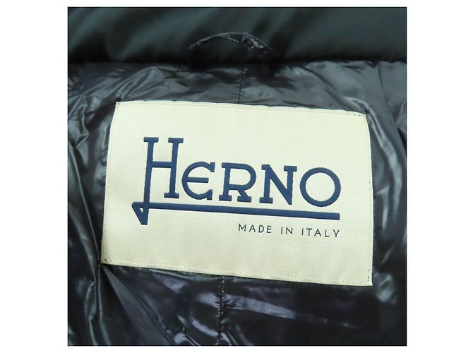 Autre Marque Herno PI1335D Polyester Mantel mit Gänsedunen Schwarz - Ansicht 7