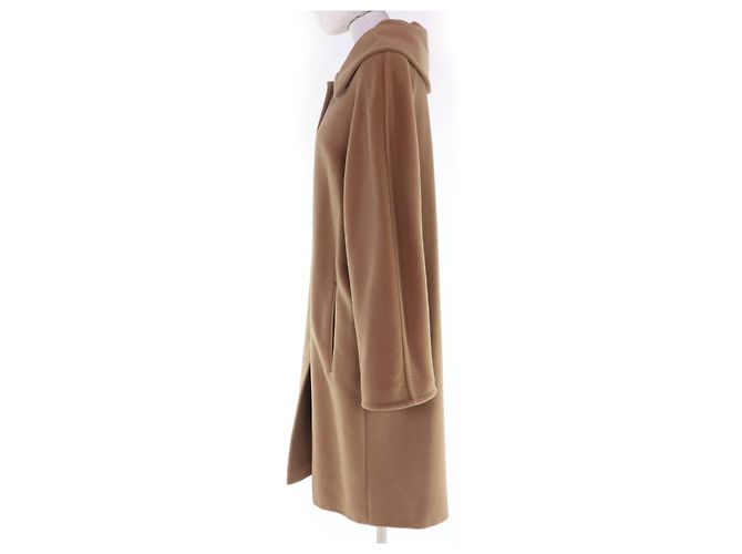 Casaco Max Mara Figurine em lã virgem e cashmere Bege Camelo - vista 2