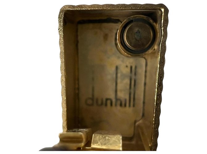 Alfred Dunhill Isqueiro Roller Dunhill com padrão de diamante quadrado Dourado - vista 7