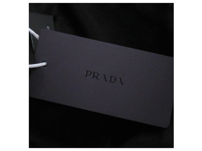 Bob Prada Re-Nylon avec logo triangle Noir - vue 10