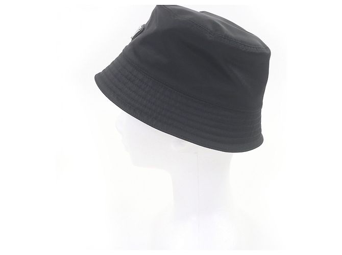 Bob Prada Re-Nylon avec logo triangle Noir - vue 3