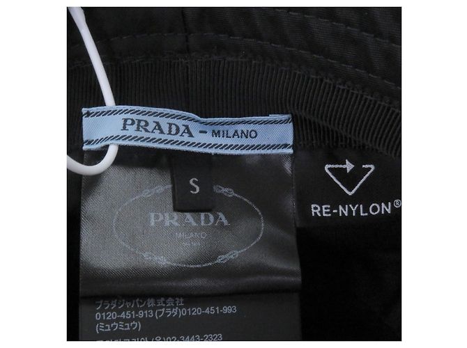 Bob Prada Re-Nylon avec logo triangle Noir - vue 7