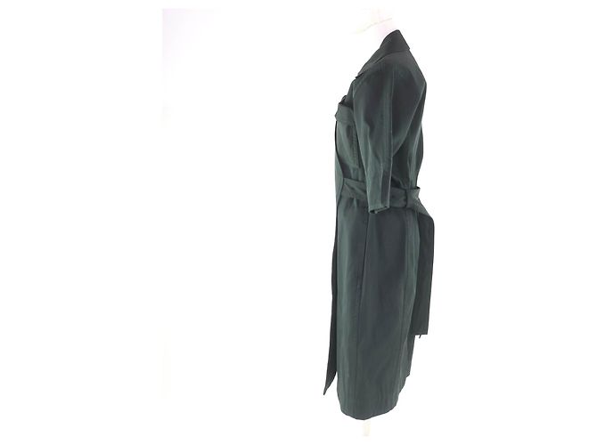Vestido de algodón Bottega Veneta Verde Verde oscuro - vista 2