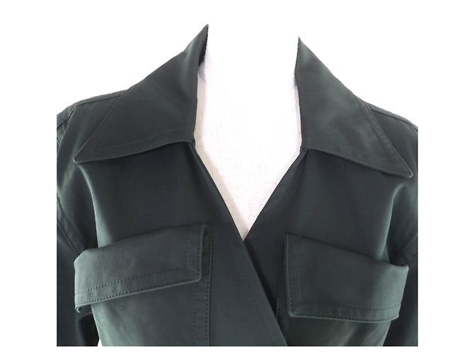 Vestido de algodón Bottega Veneta Verde Verde oscuro - vista 4