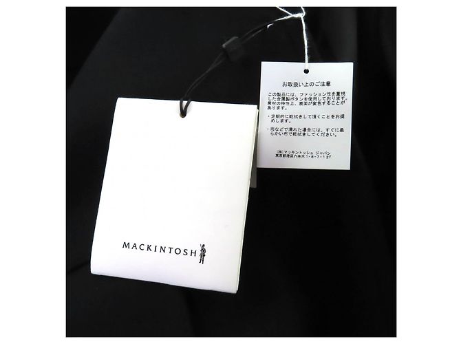 Abrigo de lana Mackintosh HUMBIE CHESTER COCOON Negro - vista 11
