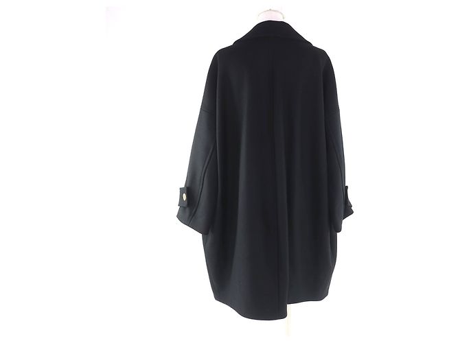 Abrigo de lana Mackintosh HUMBIE CHESTER COCOON Negro - vista 3