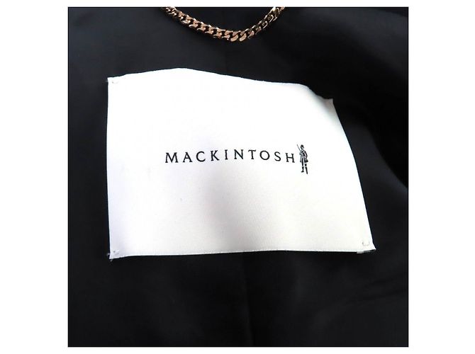 Abrigo de lana Mackintosh HUMBIE CHESTER COCOON Negro - vista 7