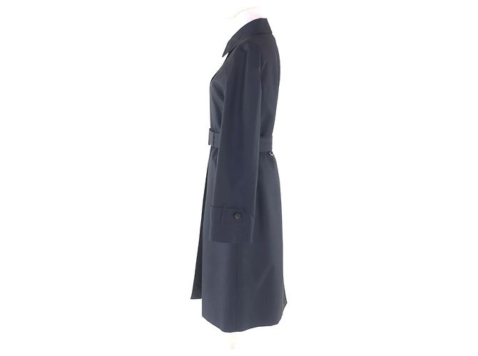 Abrigo Aquascutum de algodón y poliéster Azul Azul marino - vista 2