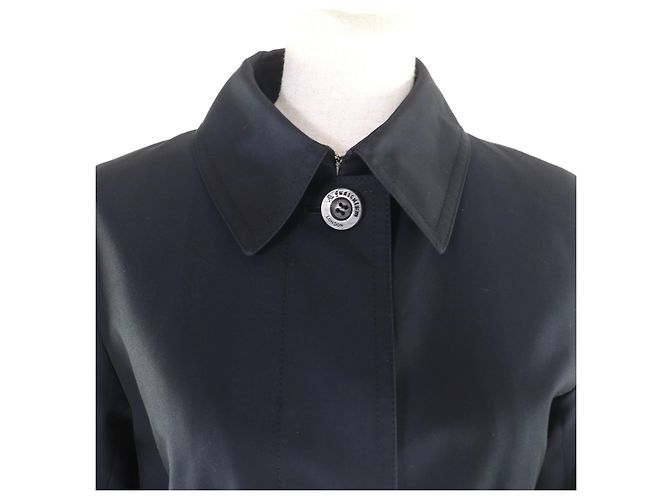 Abrigo Aquascutum de algodón y poliéster Azul Azul marino - vista 4