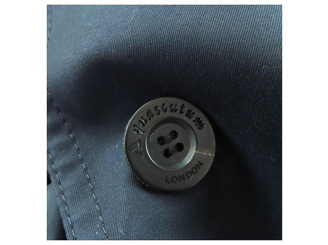 Abrigo Aquascutum de algodón y poliéster Azul Azul marino - vista 6