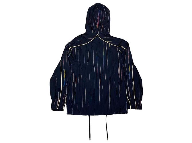 Yves Saint Laurent Giacca in nylon a righe Saint Laurent Paris Nero - vista 4