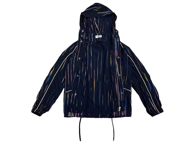 Yves Saint Laurent Giacca in nylon a righe Saint Laurent Paris Nero - vista 5