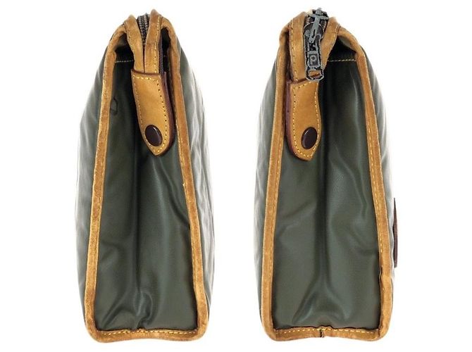 Autre Marque Hunting World BATTUE CROSS Pochette in nylon e pelle Verde - vista 7
