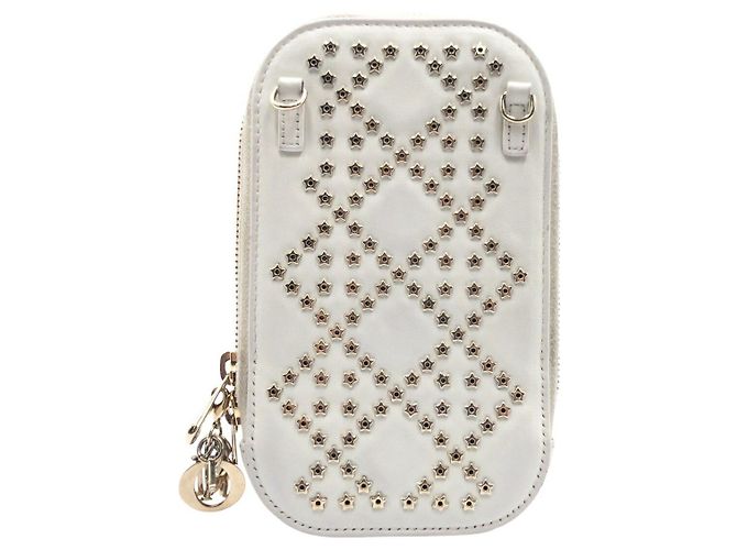 Autre Marque Custodia per telefono Lady Dior in pelle Dior Bianco - vista 2