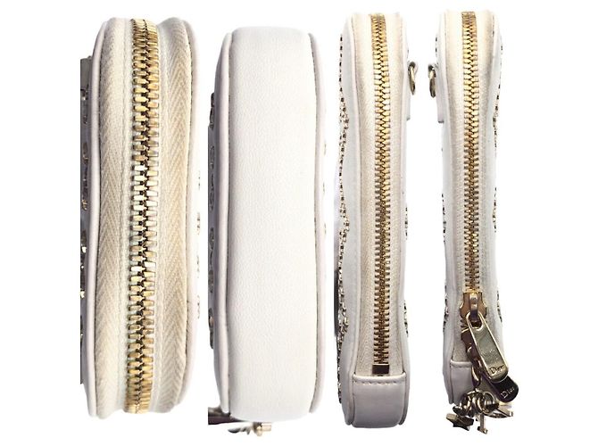 Autre Marque Custodia per telefono Lady Dior in pelle Dior Bianco - vista 7