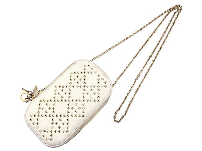 Autre Marque Custodia per telefono Lady Dior in pelle Dior Bianco - vista 9