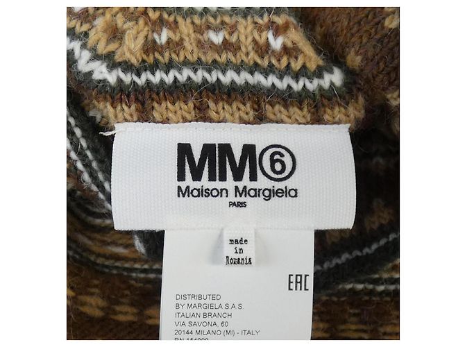 Maison Martin Margiela MM6 Gold Plated Knit Castaño Beige - vista 4