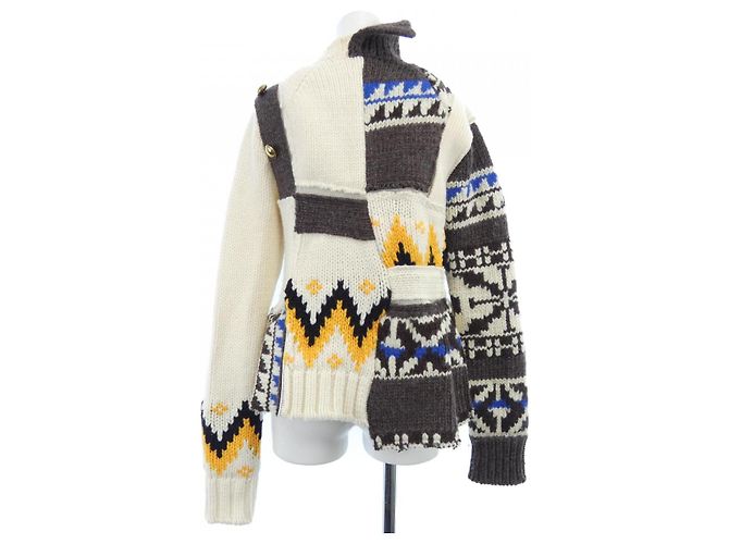 Sacai Stricktop Beige Orange Braun - Ansicht 2