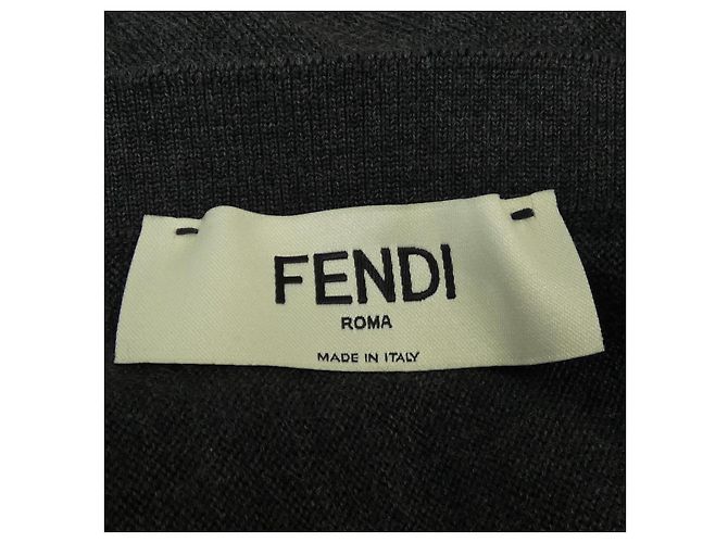 Top de textil gris Fendi Castaño - vista 5
