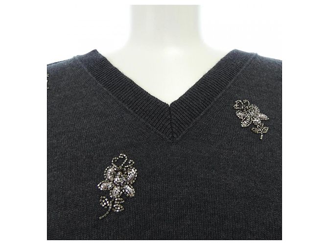 Top de textil gris Fendi Castaño - vista 6