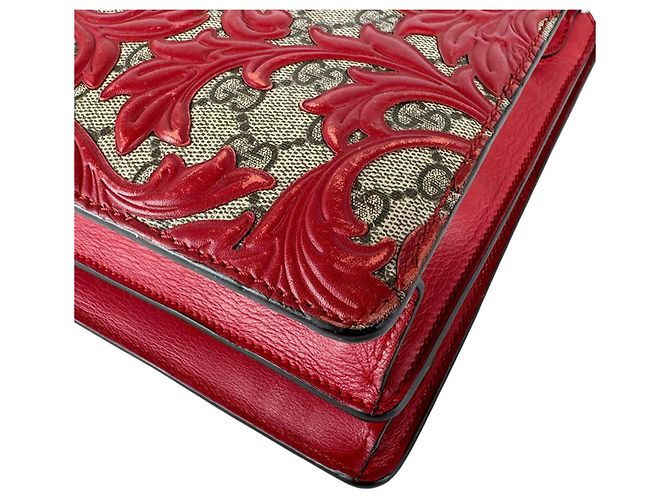 Borsa a mano/Borsa a tracolla Gucci GG Supreme Marrone Rosso - vista 8
