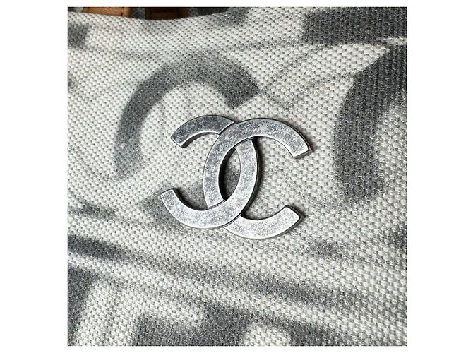 Borsa Chanel in tela e pelle Marrone Crudo - vista 12