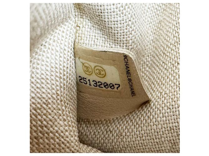 Borsa Chanel in tela e pelle Marrone Crudo - vista 14