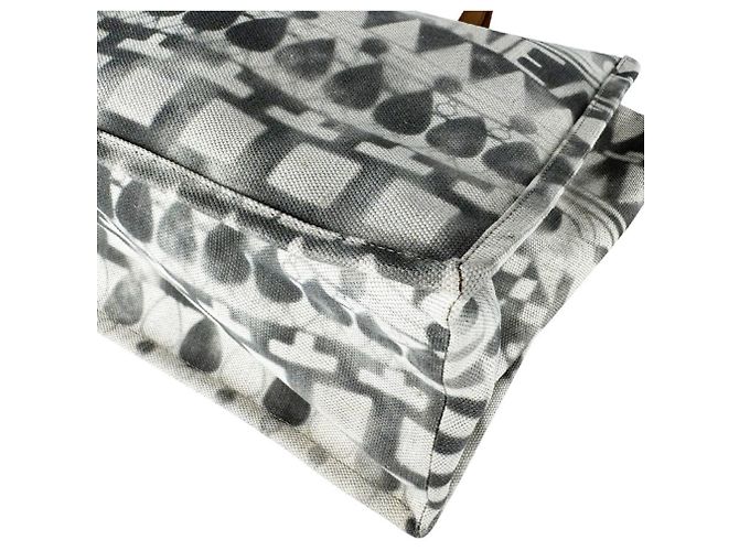 Borsa Chanel in tela e pelle Marrone Crudo - vista 8
