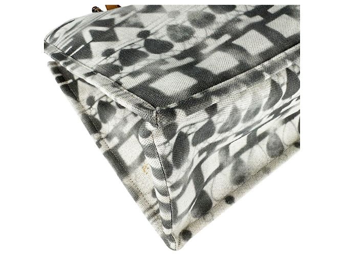 Borsa Chanel in tela e pelle Marrone Crudo - vista 9