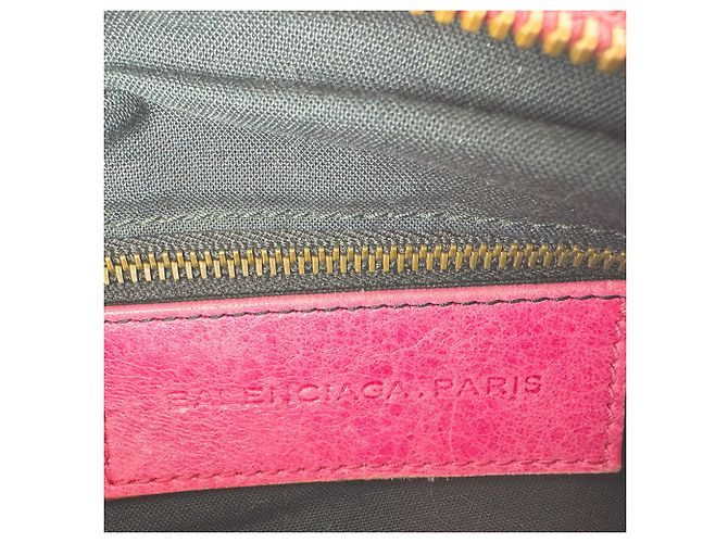 Borsa a mano Balenciaga in pelle rosa - vista 12