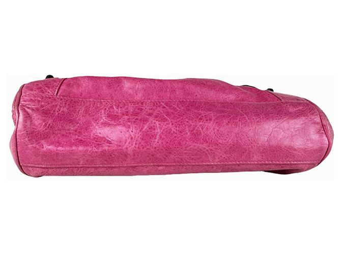 Borsa a mano Balenciaga in pelle rosa - vista 4