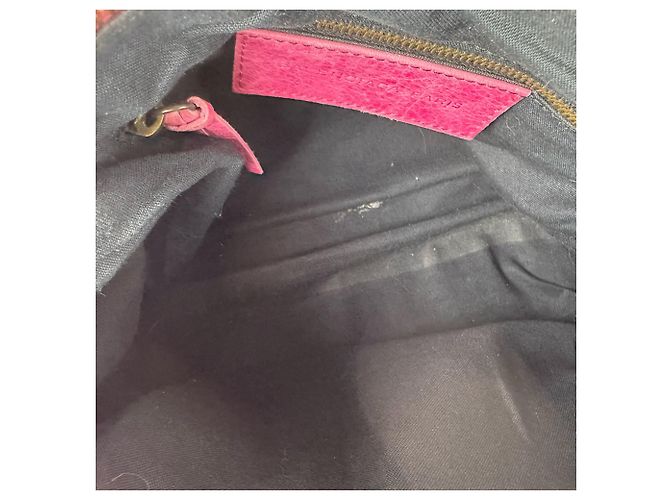 Borsa a mano Balenciaga in pelle rosa - vista 5