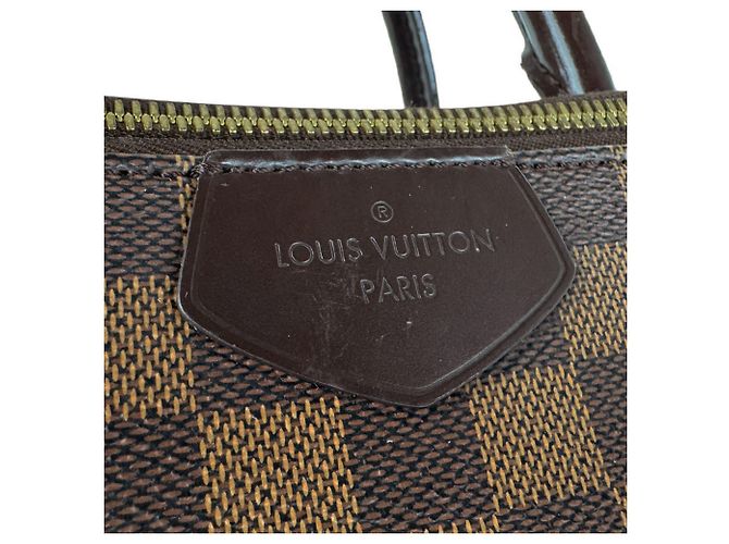 Bolsa de mão Louis Vuitton Brompton Damier Canvas Marrom Damier ebene - vista 12