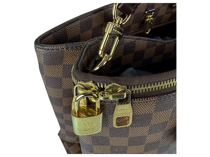 Bolsa de mão Louis Vuitton Brompton Damier Canvas Marrom Damier ebene - vista 7