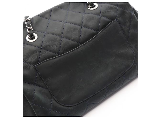 Borsa Tote Chanel Matelassé in pelle nera Nero - vista 10