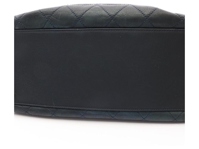 Borsa Tote Chanel Matelassé in pelle nera Nero - vista 9