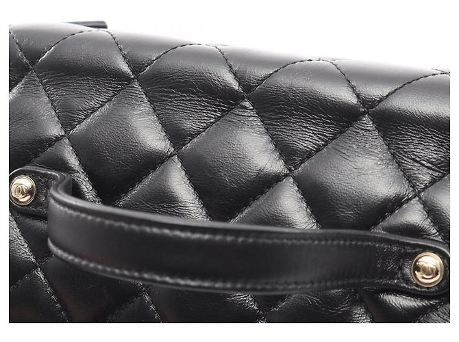 Chanel Matelassé Vanity Schultertasche Schwarz - Ansicht 6