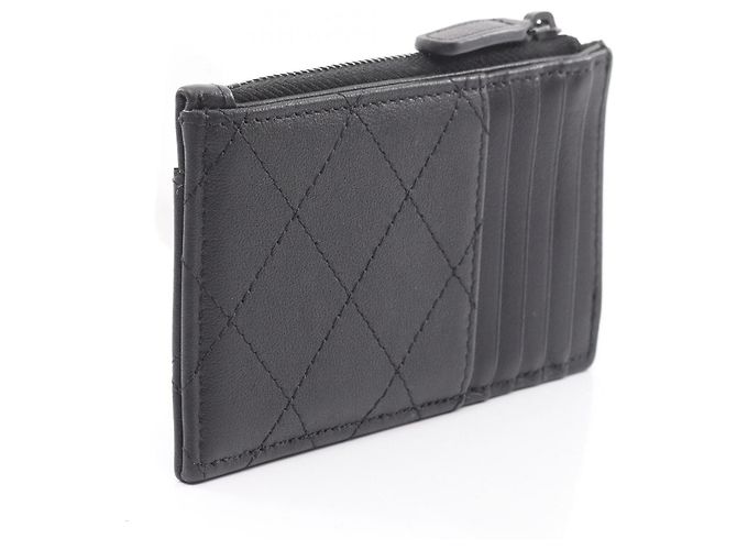 Monedero de piel Matelassé Chanel Negro - vista 2
