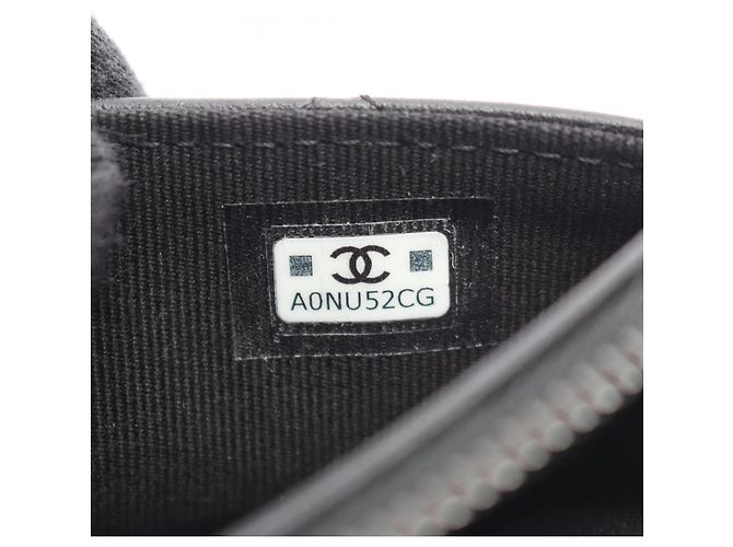 Monedero de piel Matelassé Chanel Negro - vista 5