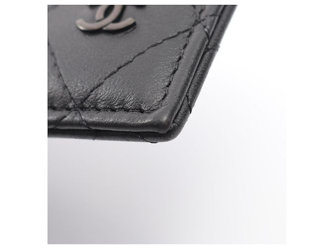 Monedero de piel Matelassé Chanel Negro - vista 6