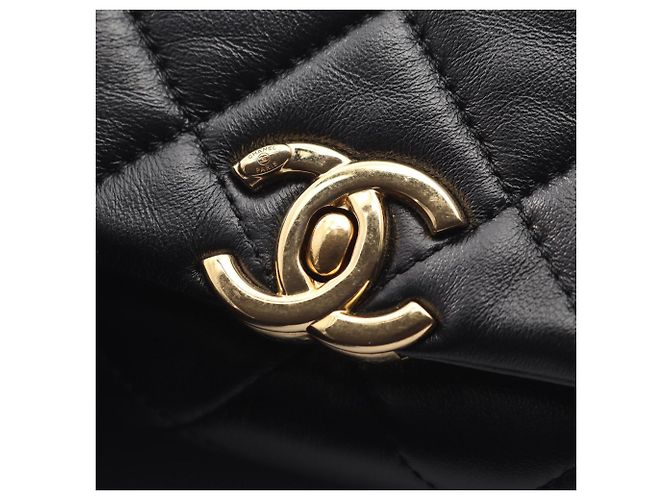 Bolso de hombro 2-Way Chanel Mini Matelassé Negro - vista 10