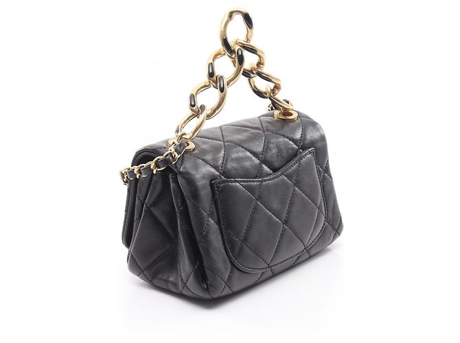 Bolso de hombro 2-Way Chanel Mini Matelassé Negro - vista 2