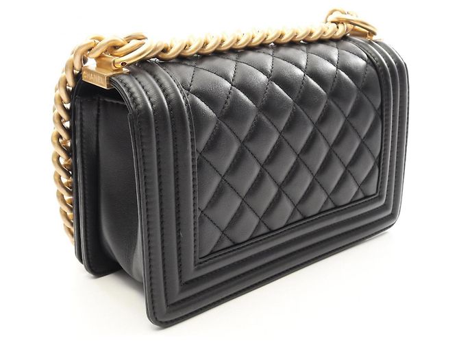 Bolso de hombro Chanel Boy Small Negro - vista 2