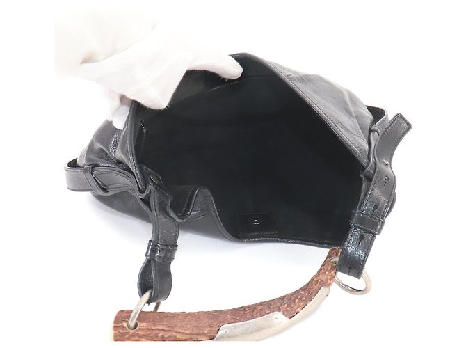 Borsa Yves Saint Laurent Mombasa Nero - vista 6