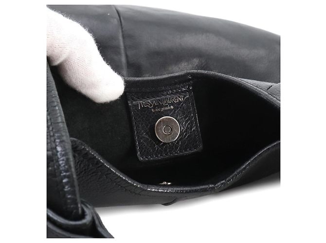 Borsa Yves Saint Laurent Mombasa Nero - vista 8