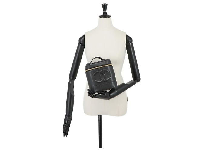 Bolsa Vanity Chanel Preta Preto - vista 10