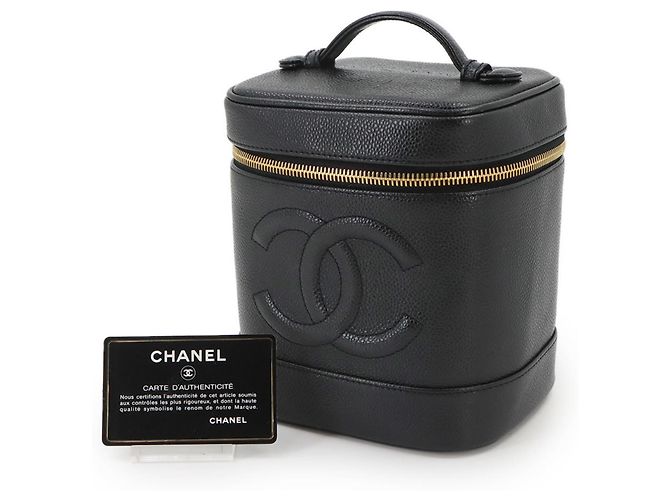 Bolsa Vanity Chanel Preta Preto - vista 2