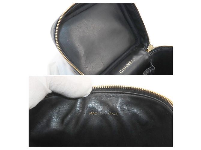 Bolsa Vanity Chanel Preta Preto - vista 8